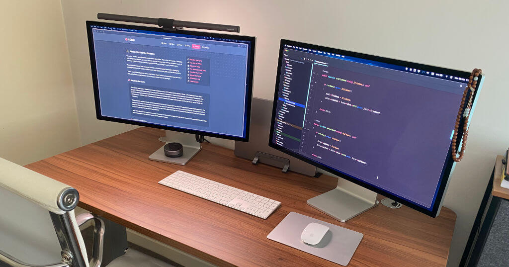 Minimal Workspace setup at home.