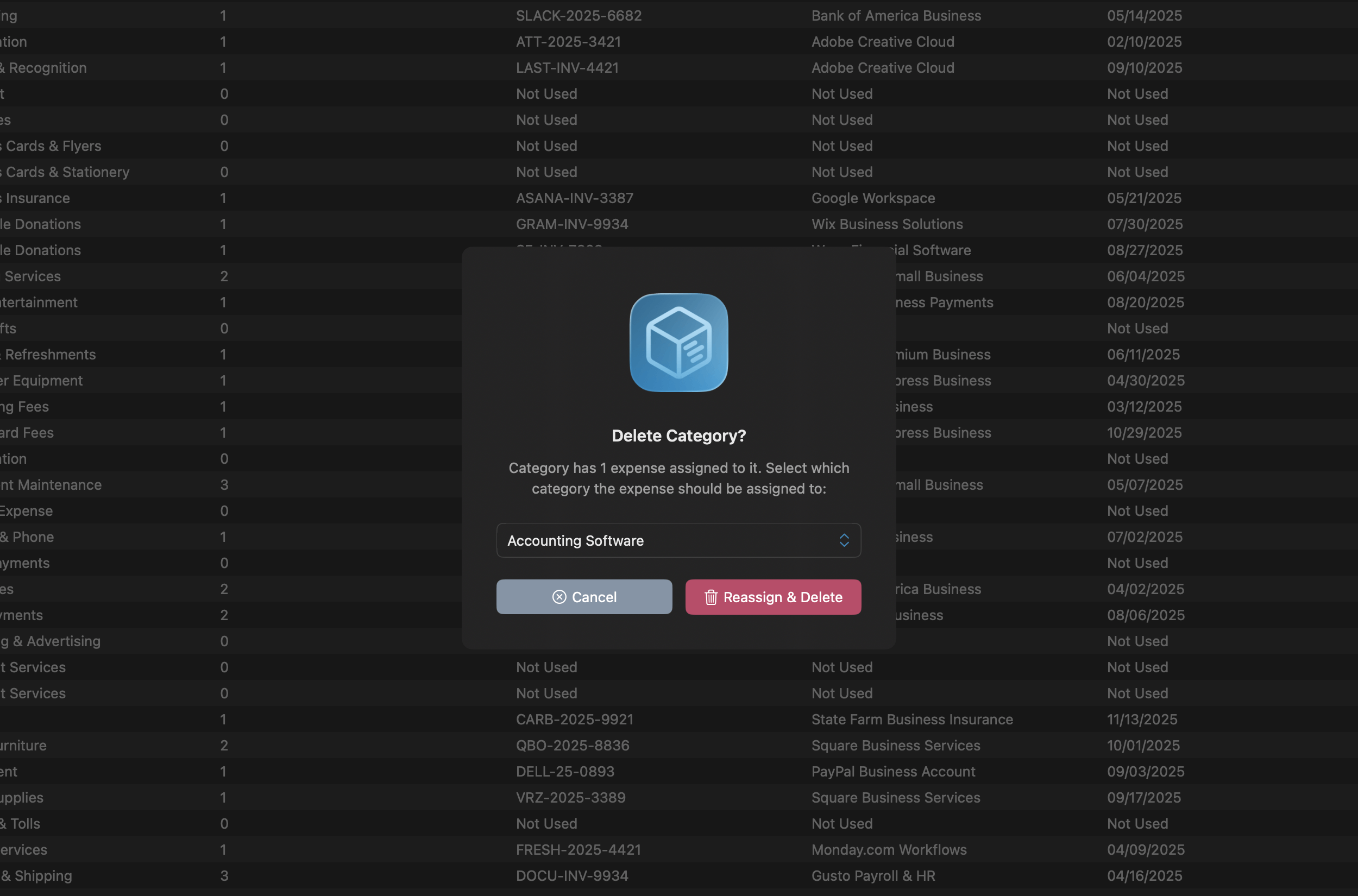 Screenshot for billkit