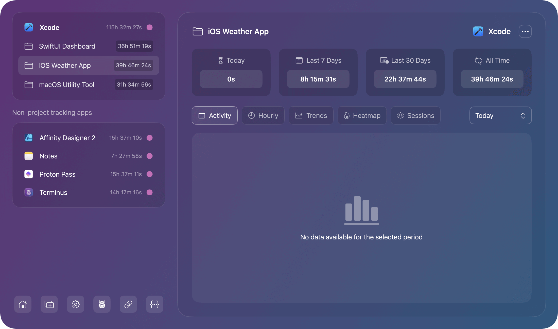 Screenshot for chronode